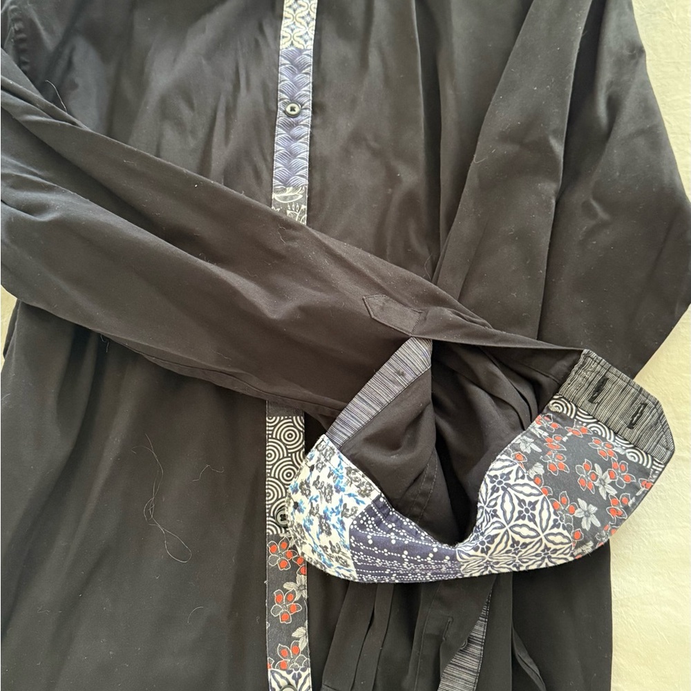 Men's Black Patterned Jacket - image 6